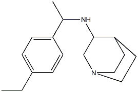 N-[1-(4-ethylphenyl)ethyl]-1-azabicyclo[2.2.2]octan-3-amine Structure