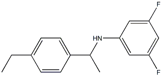 N-[1-(4-ethylphenyl)ethyl]-3,5-difluoroaniline Struktur