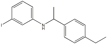 N-[1-(4-ethylphenyl)ethyl]-3-iodoaniline Structure