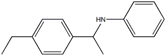 N-[1-(4-ethylphenyl)ethyl]aniline Structure