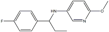 N-[1-(4-fluorophenyl)propyl]-6-methoxypyridin-3-amine Structure