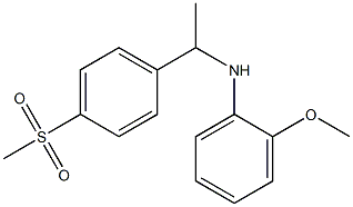 N-[1-(4-methanesulfonylphenyl)ethyl]-2-methoxyaniline,,结构式