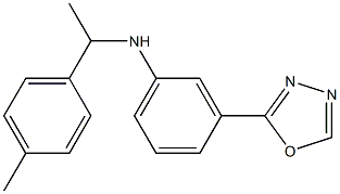  N-[1-(4-methylphenyl)ethyl]-3-(1,3,4-oxadiazol-2-yl)aniline