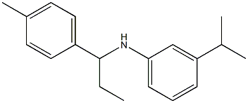 N-[1-(4-methylphenyl)propyl]-3-(propan-2-yl)aniline Structure