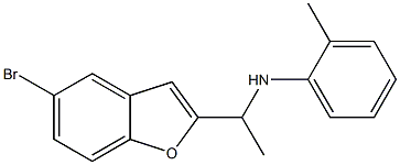 N-[1-(5-bromo-1-benzofuran-2-yl)ethyl]-2-methylaniline Struktur