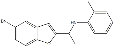 N-[1-(5-bromo-1-benzofuran-2-yl)ethyl]-2-methylaniline Structure