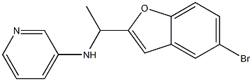 N-[1-(5-bromo-1-benzofuran-2-yl)ethyl]pyridin-3-amine Structure