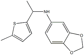 N-[1-(5-methylthiophen-2-yl)ethyl]-2H-1,3-benzodioxol-5-amine Structure