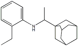 N-[1-(adamantan-1-yl)ethyl]-2-ethylaniline Struktur