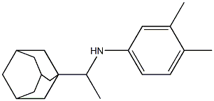 N-[1-(adamantan-1-yl)ethyl]-3,4-dimethylaniline,,结构式