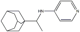 N-[1-(adamantan-1-yl)ethyl]pyridin-4-amine 化学構造式
