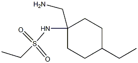 N-[1-(aminomethyl)-4-ethylcyclohexyl]ethane-1-sulfonamide Struktur