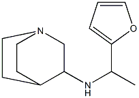 N-[1-(furan-2-yl)ethyl]-1-azabicyclo[2.2.2]octan-3-amine Struktur