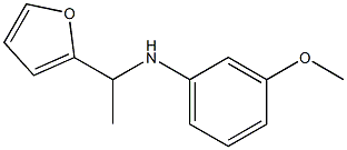 N-[1-(furan-2-yl)ethyl]-3-methoxyaniline,,结构式
