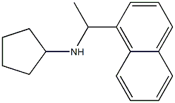 N-[1-(naphthalen-1-yl)ethyl]cyclopentanamine Structure