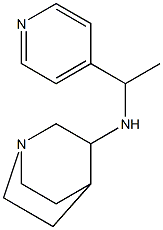 N-[1-(pyridin-4-yl)ethyl]-1-azabicyclo[2.2.2]octan-3-amine Structure