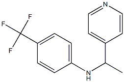 N-[1-(pyridin-4-yl)ethyl]-4-(trifluoromethyl)aniline Structure