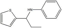 N-[1-(thiophen-2-yl)propyl]aniline Struktur