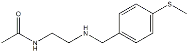 N-[2-({[4-(methylsulfanyl)phenyl]methyl}amino)ethyl]acetamide Struktur