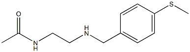 N-[2-({[4-(methylsulfanyl)phenyl]methyl}amino)ethyl]acetamide,,结构式