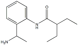 N-[2-(1-aminoethyl)phenyl]-2-ethylbutanamide 化学構造式