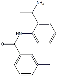 N-[2-(1-aminoethyl)phenyl]-3-methylbenzamide,,结构式