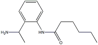 N-[2-(1-aminoethyl)phenyl]hexanamide Struktur