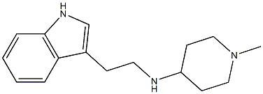 N-[2-(1H-indol-3-yl)ethyl]-1-methylpiperidin-4-amine,,结构式