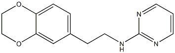 N-[2-(2,3-dihydro-1,4-benzodioxin-6-yl)ethyl]pyrimidin-2-amine 化学構造式