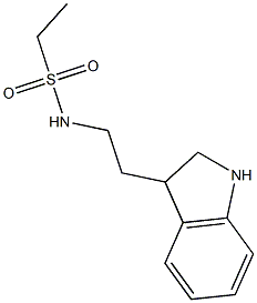 N-[2-(2,3-dihydro-1H-indol-3-yl)ethyl]ethanesulfonamide Structure