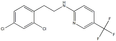 N-[2-(2,4-dichlorophenyl)ethyl]-5-(trifluoromethyl)pyridin-2-amine 结构式