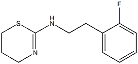 N-[2-(2-fluorophenyl)ethyl]-5,6-dihydro-4H-1,3-thiazin-2-amine Structure