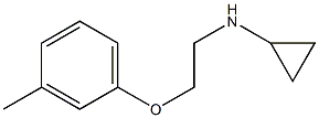 N-[2-(3-methylphenoxy)ethyl]cyclopropanamine Structure