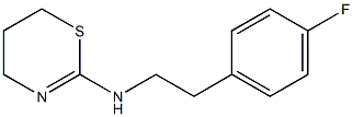 N-[2-(4-fluorophenyl)ethyl]-5,6-dihydro-4H-1,3-thiazin-2-amine 结构式