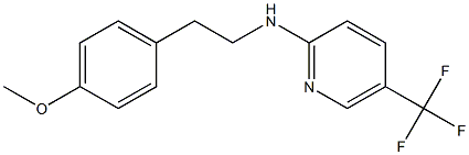 N-[2-(4-methoxyphenyl)ethyl]-5-(trifluoromethyl)pyridin-2-amine 化学構造式