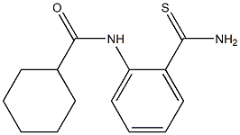 N-[2-(aminocarbonothioyl)phenyl]cyclohexanecarboxamide Struktur