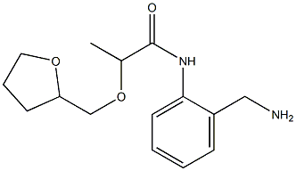 N-[2-(aminomethyl)phenyl]-2-(oxolan-2-ylmethoxy)propanamide Structure