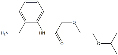N-[2-(aminomethyl)phenyl]-2-[2-(propan-2-yloxy)ethoxy]acetamide Struktur
