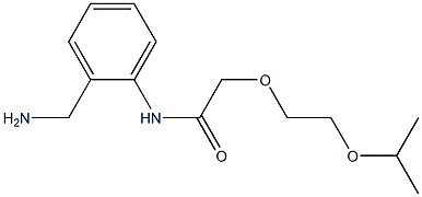 N-[2-(aminomethyl)phenyl]-2-[2-(propan-2-yloxy)ethoxy]acetamide 结构式