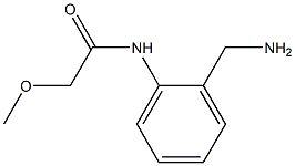 N-[2-(aminomethyl)phenyl]-2-methoxyacetamide 结构式