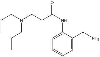 N-[2-(aminomethyl)phenyl]-3-(dipropylamino)propanamide Struktur