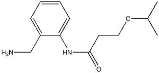 N-[2-(aminomethyl)phenyl]-3-(propan-2-yloxy)propanamide Structure