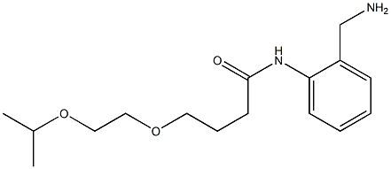 N-[2-(aminomethyl)phenyl]-4-[2-(propan-2-yloxy)ethoxy]butanamide,,结构式