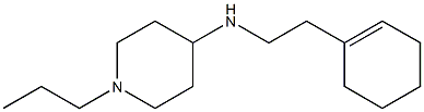 N-[2-(cyclohex-1-en-1-yl)ethyl]-1-propylpiperidin-4-amine Struktur