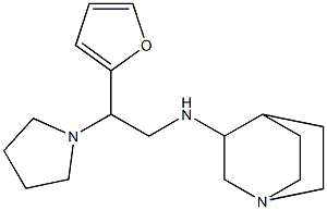 N-[2-(furan-2-yl)-2-(pyrrolidin-1-yl)ethyl]-1-azabicyclo[2.2.2]octan-3-amine Structure