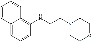 N-[2-(morpholin-4-yl)ethyl]naphthalen-1-amine,,结构式