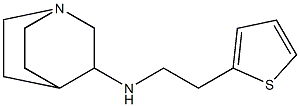 N-[2-(thiophen-2-yl)ethyl]-1-azabicyclo[2.2.2]octan-3-amine,,结构式