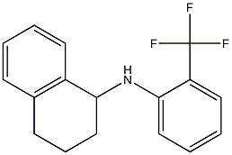 N-[2-(trifluoromethyl)phenyl]-1,2,3,4-tetrahydronaphthalen-1-amine 化学構造式