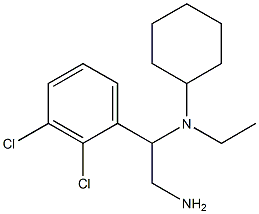 N-[2-amino-1-(2,3-dichlorophenyl)ethyl]-N-ethylcyclohexanamine Structure