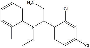 N-[2-amino-1-(2,4-dichlorophenyl)ethyl]-N-ethyl-2-methylaniline Structure